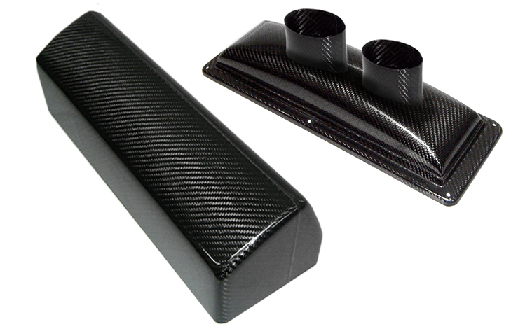 ReVerie Interlagos 425YZ Carbon Air Box Kit - Twin 75mm Oval Centre Intake Filter Cowl Kit